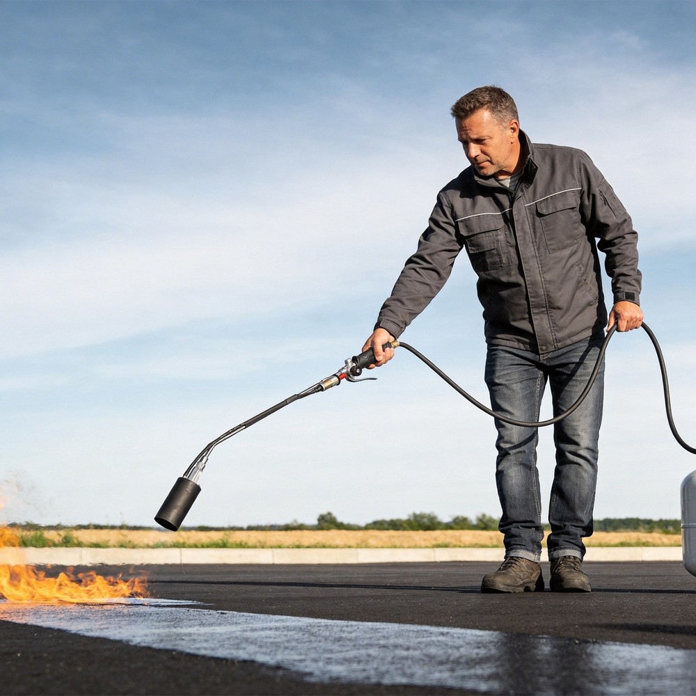 Heavy Duty Blow Torch with Flame Control & Turbo Trigger Propane Weed Torch