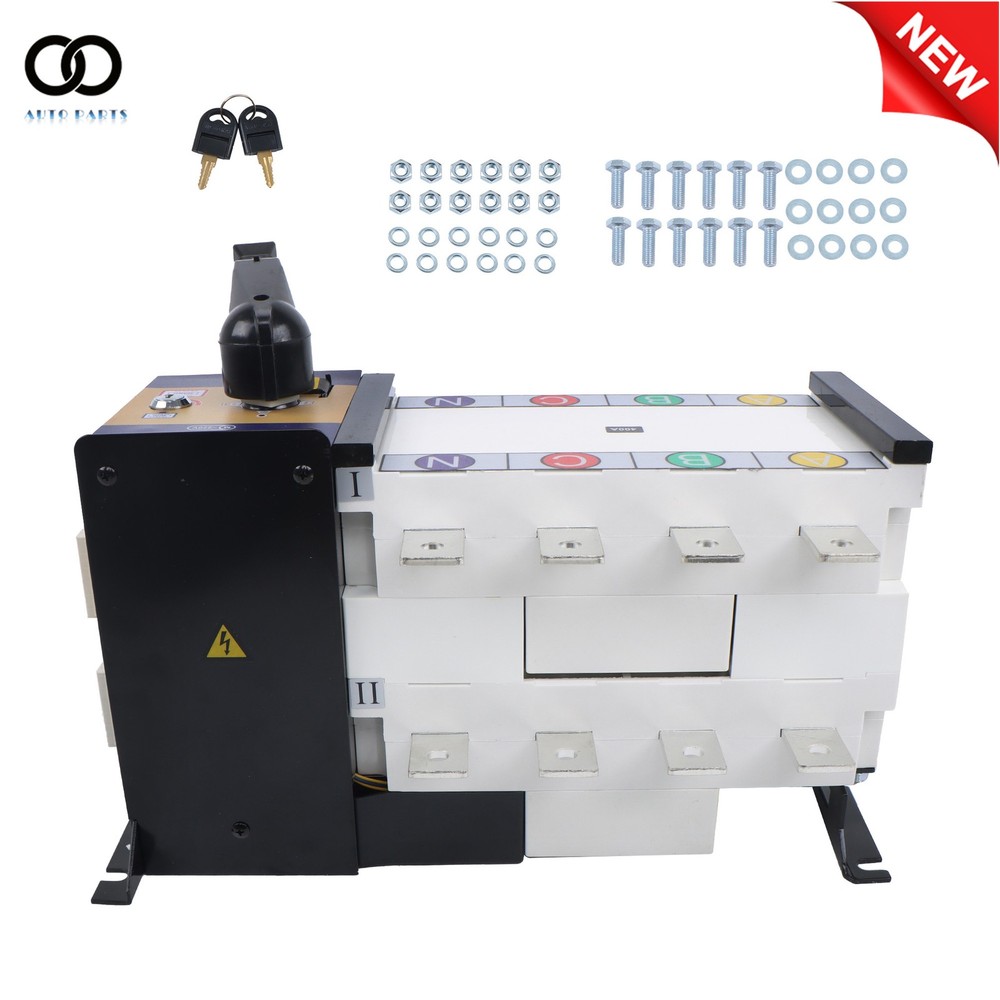 ATS Automatic Transfer Switch 400A 4 Poles 110V 220V Grid to AC Generator