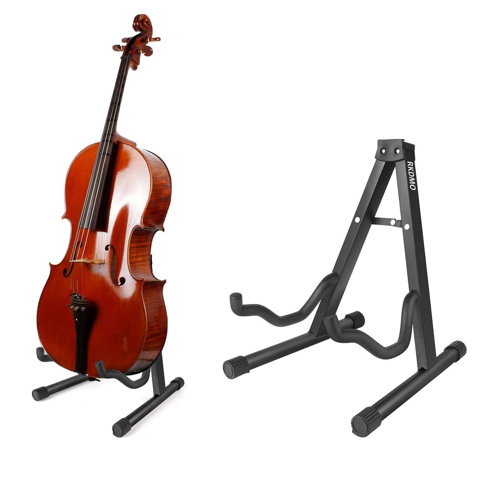 Cello Stand Adjustable, Folding Cello Support Stand, A-Frame Folding Cello Ho...