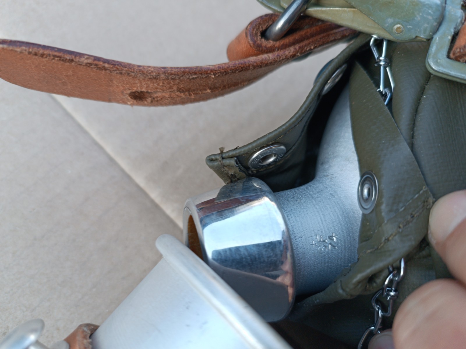 Original Swiss Medic WATER BOTTLE Canteen Flask aluminum 1972