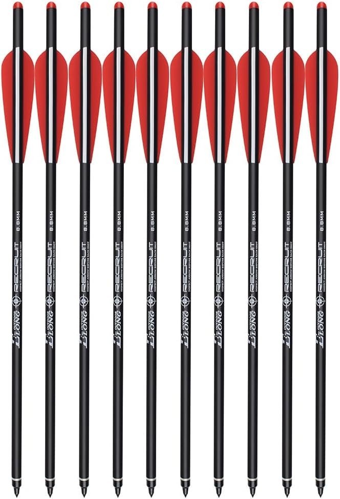 Lightweight Carbon Hunting Arrows - 12 Pack for Effective Target Practice