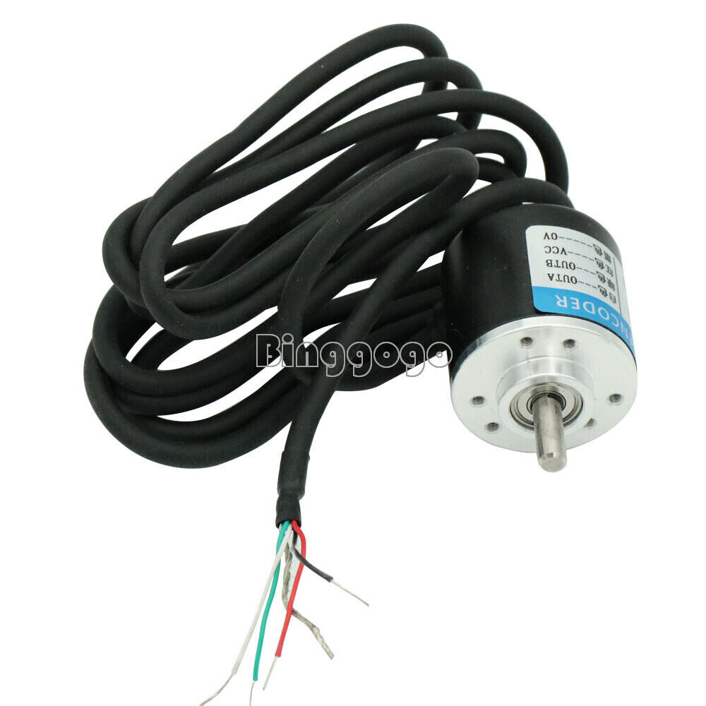 Encoder 360P/R Incremental Rotary Encoder AB phase encoder 6mm shaft W coupling