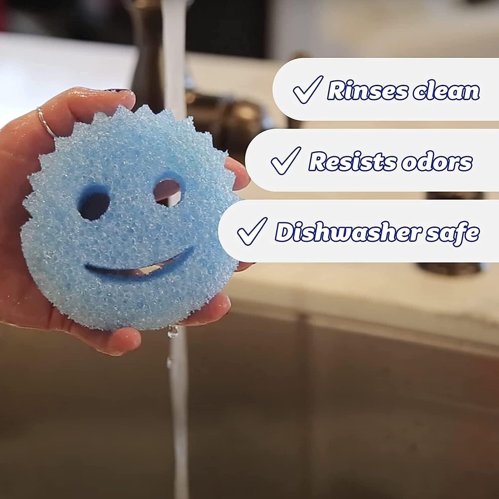 Scrub Daddy Colors Flex Texture Scrubber Sponges, 8 Pack