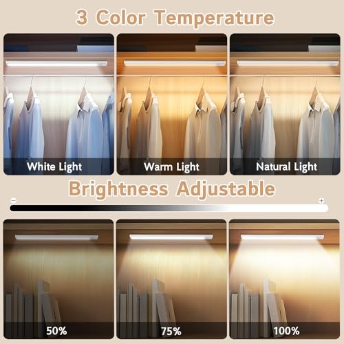 Under Cabinet Lighting Wireless, 4Pack Motion Sensor Light Indoor 12inch-4Pack