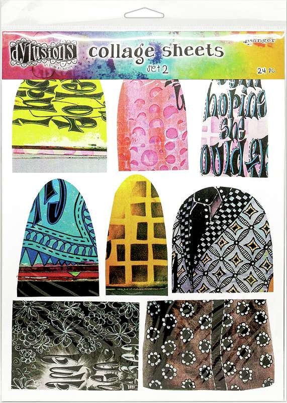 Dyan Reaveley's Dylusions Collage Sheets 8.5"X11" 24/Pkg Set 2