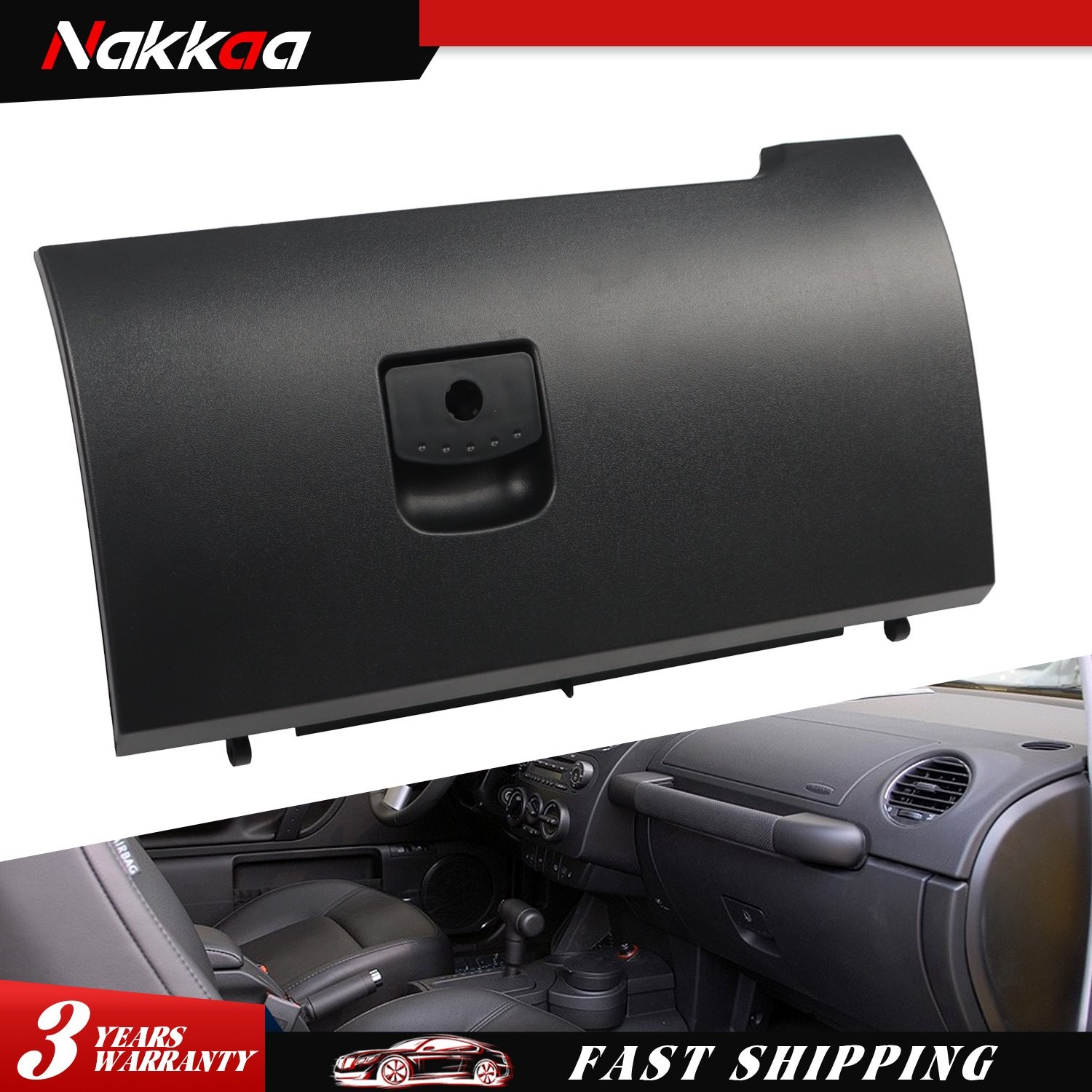 Black Glove Box Door Lid 1C1880247R 1C1880300G For Volkswagen Beetle 2003-2010