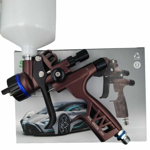 600ML HVLP Spray Gun 1.3mm Nozzle With Pressure Regulator Car Surface Spraying