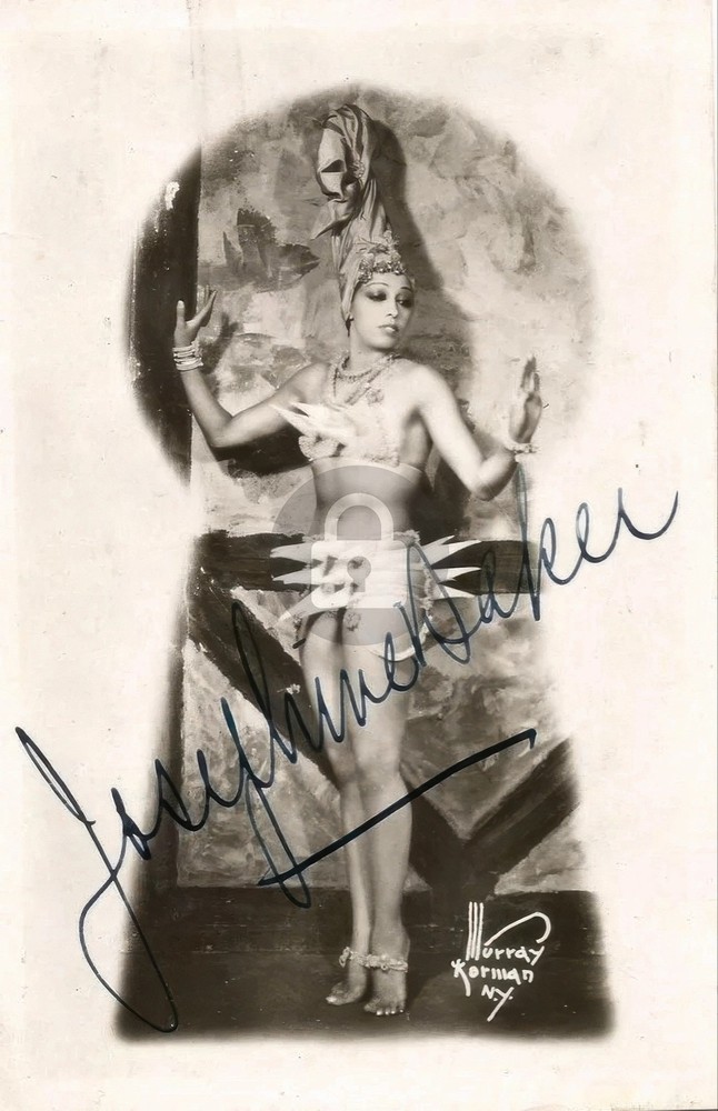 Josephine Baker #11 Signed Autograph Photo Postcard COPY