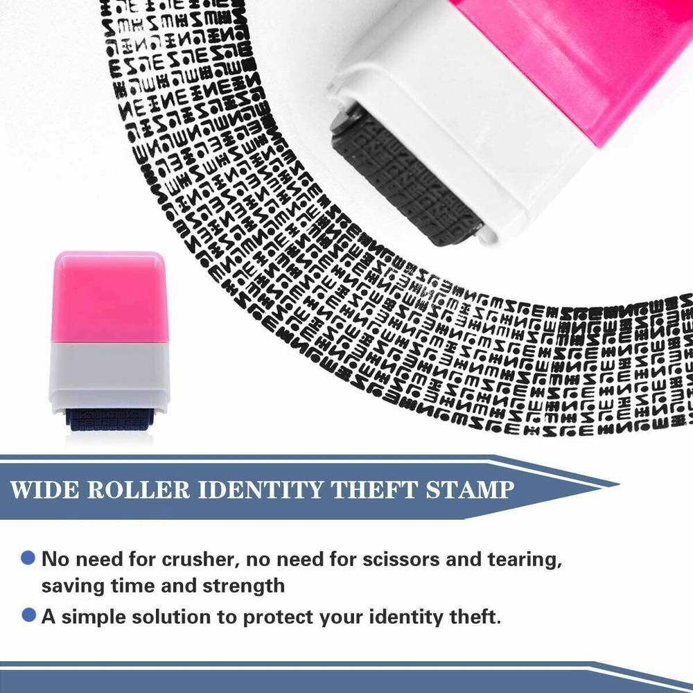 2Pack Identity Theft Protection Roller Stamp Guard ID Privacy Confidential Data