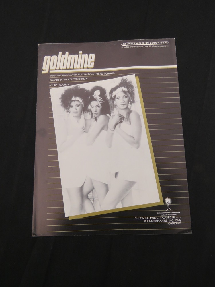 POINTER SISTERS 1986 Goldmine SHEET MUSIC Rare VG+