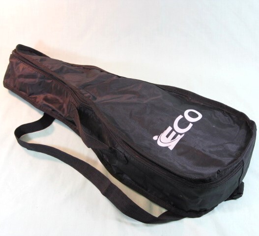 UKULELE iECO Beginner's Model 4-String w/ Case and Electronic Tuner