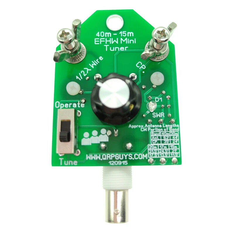 EFHW Antenna 40m-15m with Tuner