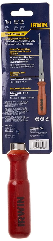 IRWIN Tools Standard Drywall/Jab Saw (2014102) One Size, Multi