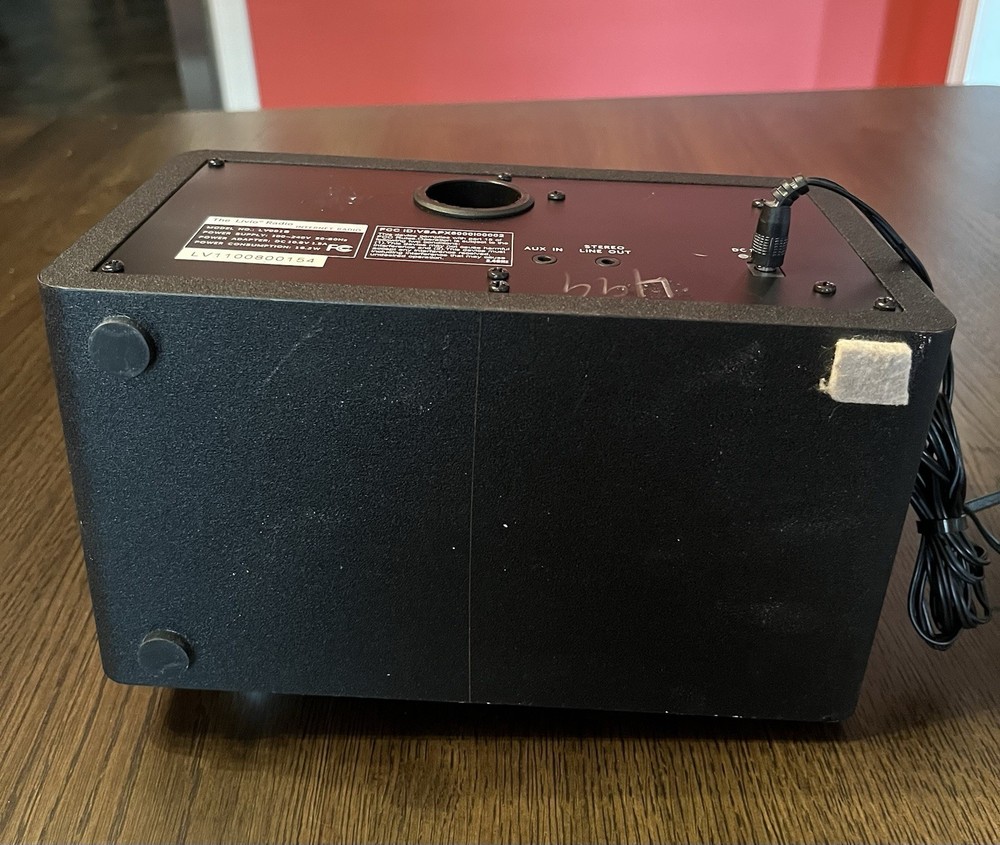 THE LIVIO RADIO LV001B INTERNET RADIO PANDORA WITH POWER CORD! READ DESCRIPTION