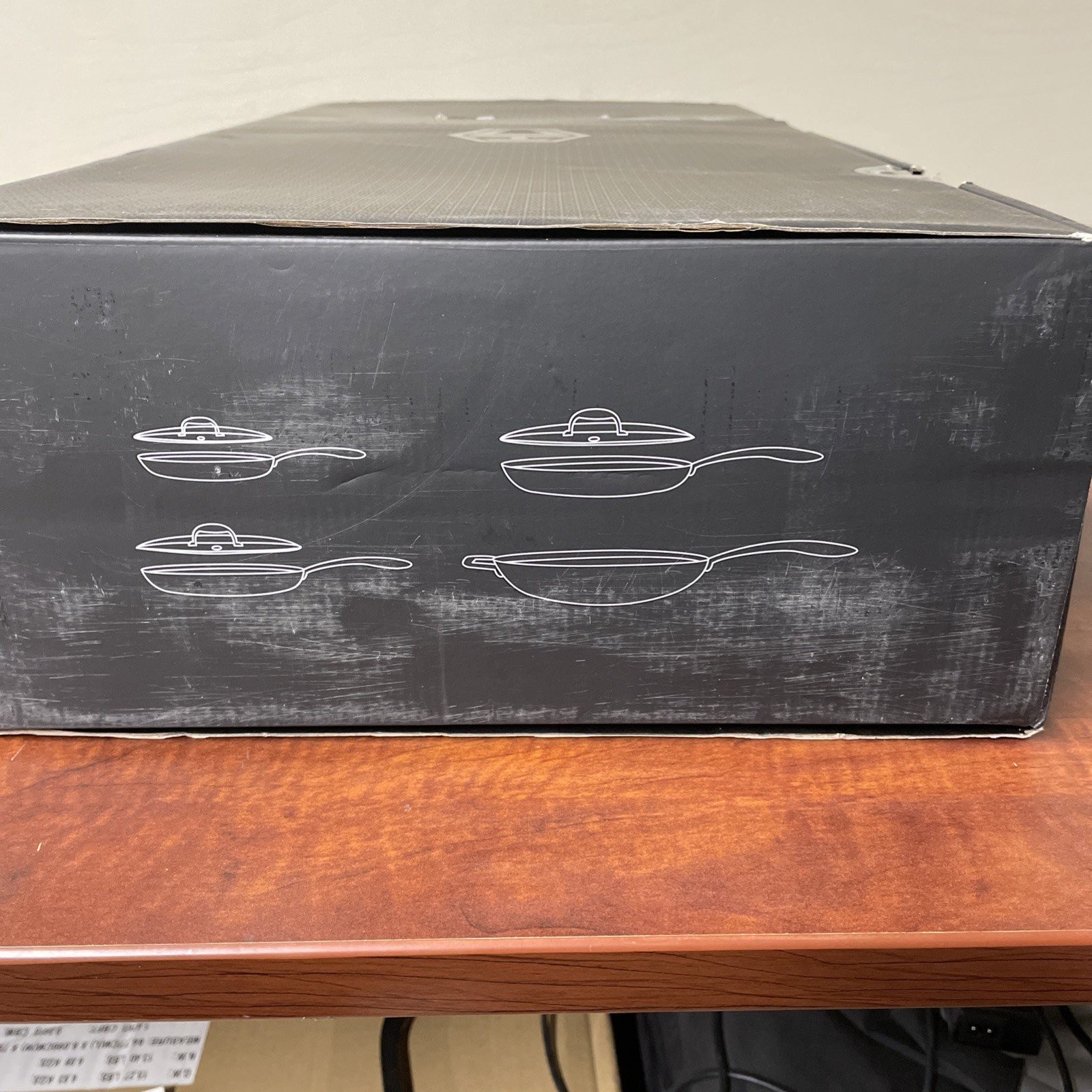 HexClad Hybrid 7-Piece Cookware Fry Pan Set 8” 10” 12” Inch W/ Lids & 12” Wok