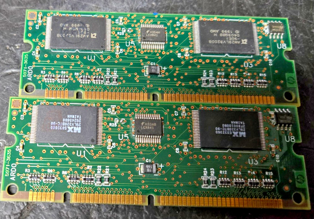 HP Printer Memory Module – 8MB Flash + 64MB SDRAM Combo untested pulls