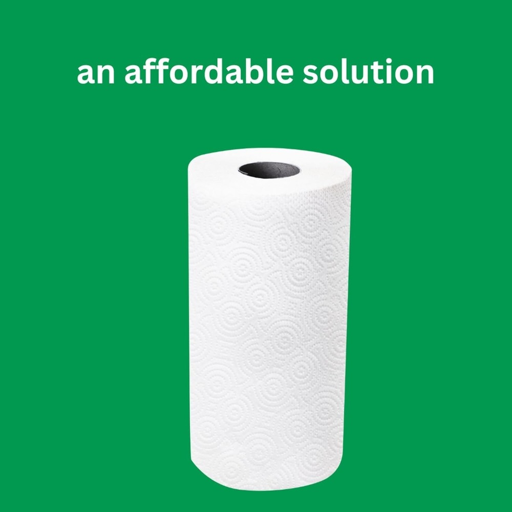 Amazon Basics 2-Ply Flex-Sheets Paper Towels, 12 Basics Rolls = 32 Regular Rolls