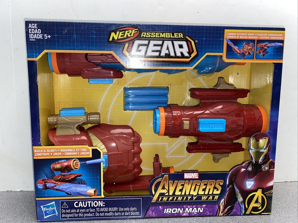 Hasbro Nerf Marvel Inifinity War Assembler Gear Build And Blast Ironman