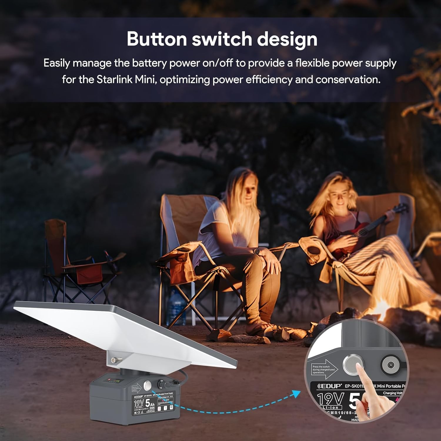 Starlink Mini Battery Pack w/ Mount & Power Adapter 2025 Upgraded Rechargeable