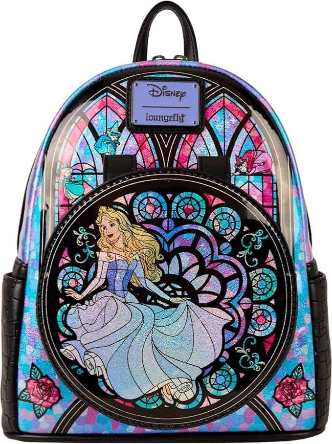Loungefly Disney Sleeping Beauty Stained Glass Mini Backpack Exclusive - NWT