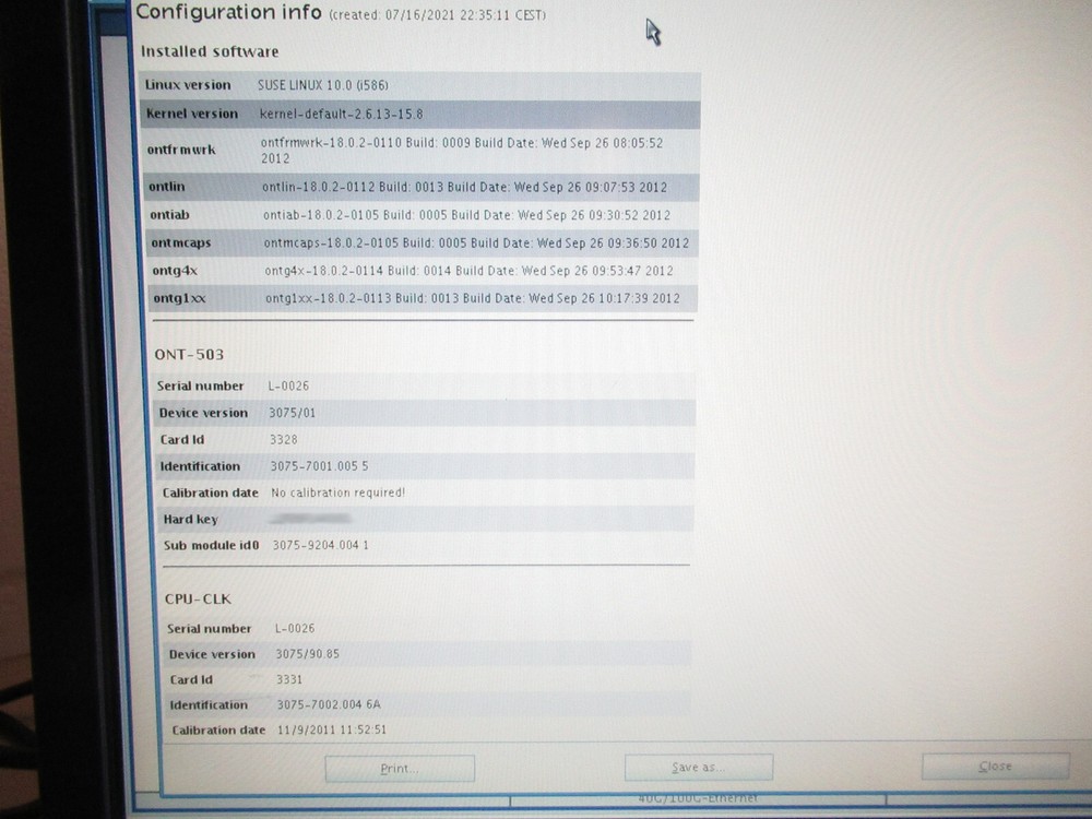JDSU ONT-503 Optical Network Tester + 40/100G CFP Module -40G System