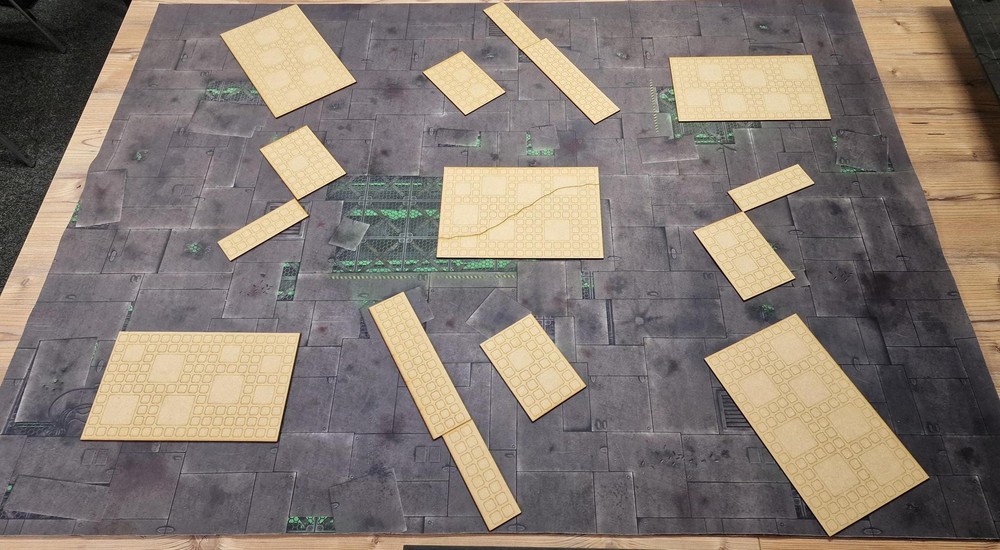 Modular Area Terrain Pack - 11th Edition Compatible - 16 Piece Templates