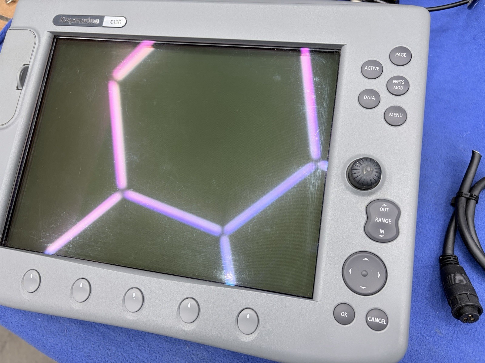 Raymarine C120 Classic GPS Chartplotter Multifunction Display- Tested & Warranty