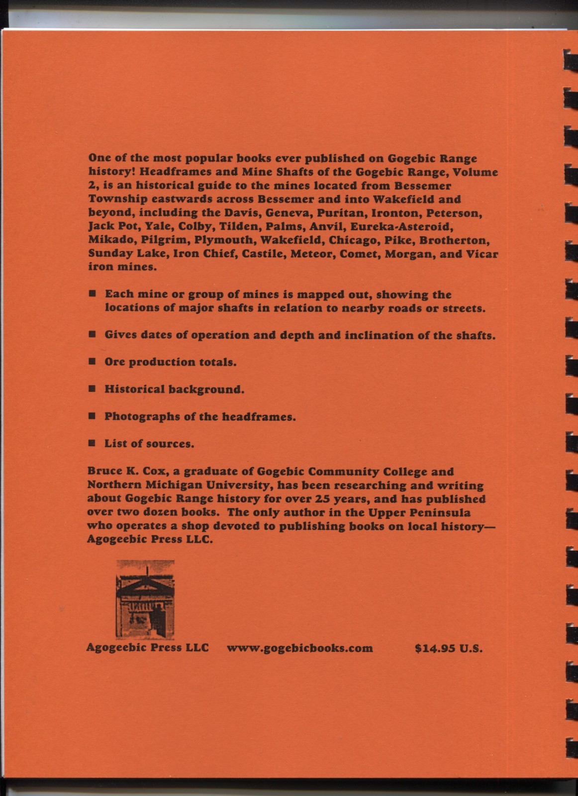 Headframes & Mine Shafts of the Gogebic Range Volumes 1 thru 3 Set See Pictures