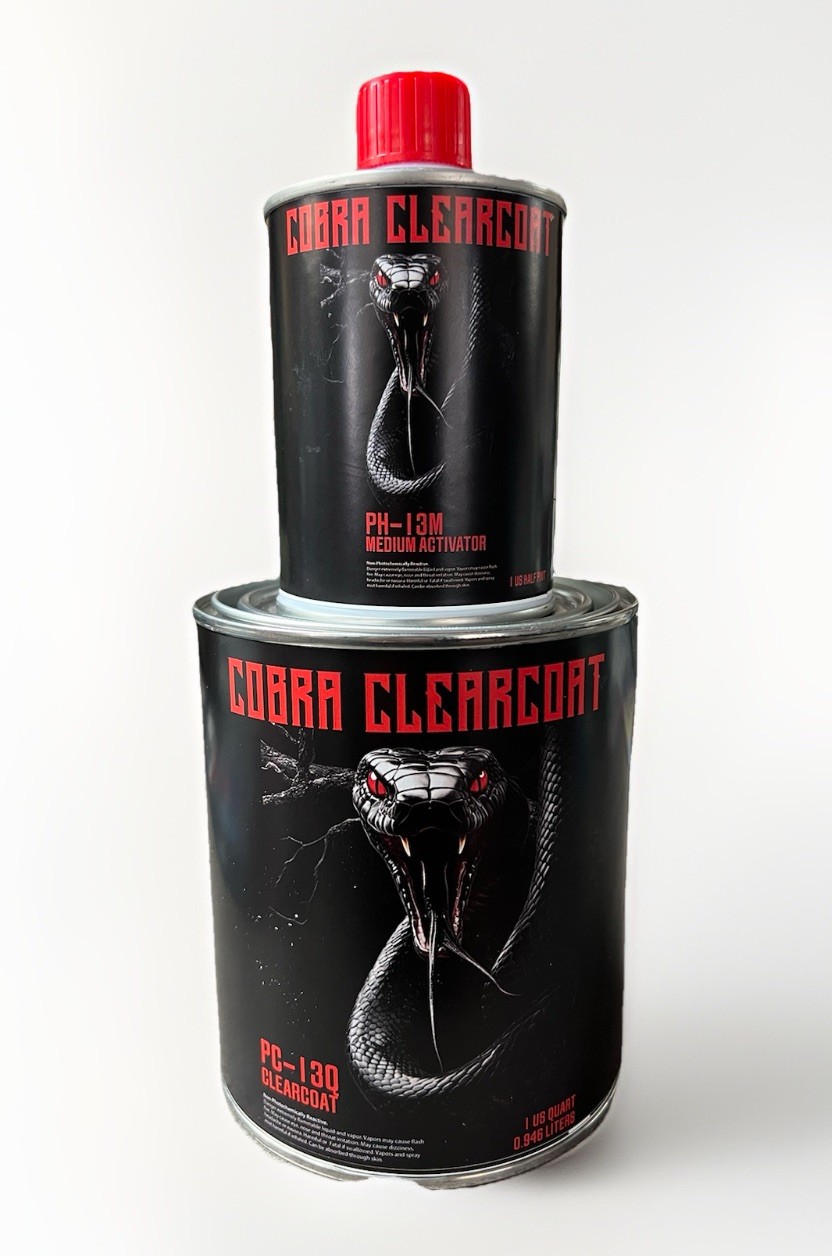 HIGH GLOSS & SOLIDS PROFESSIONAL CLEAR COAT QUART KIT WITH MEDIUM ACTIVATOR 4:1