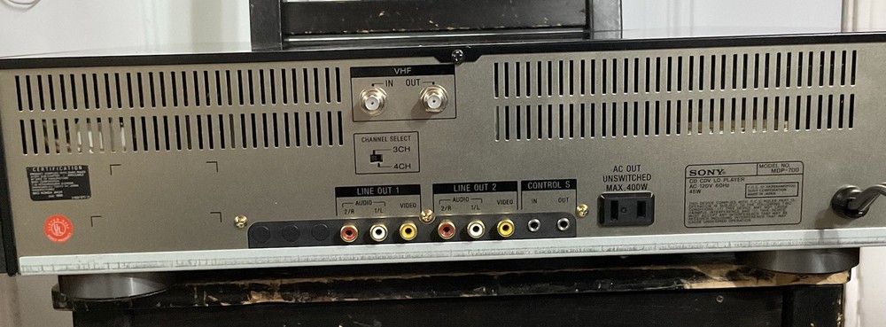 Sony CD CDV LD Player MDP-700