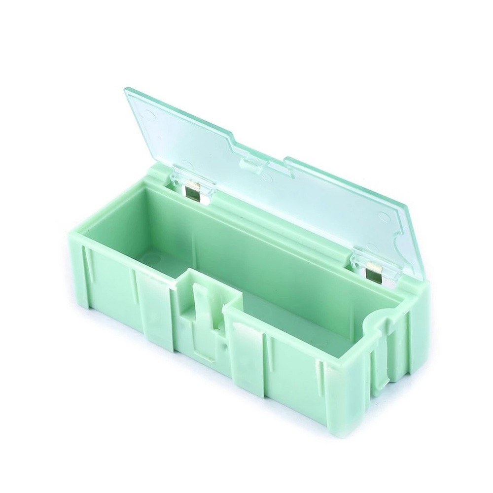 Electronic Components Plastic Storage Box Organizer with Locking Mechanism