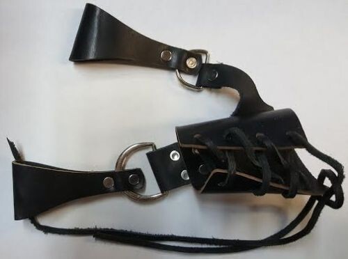 Medieval Black Rapier Frog Belt