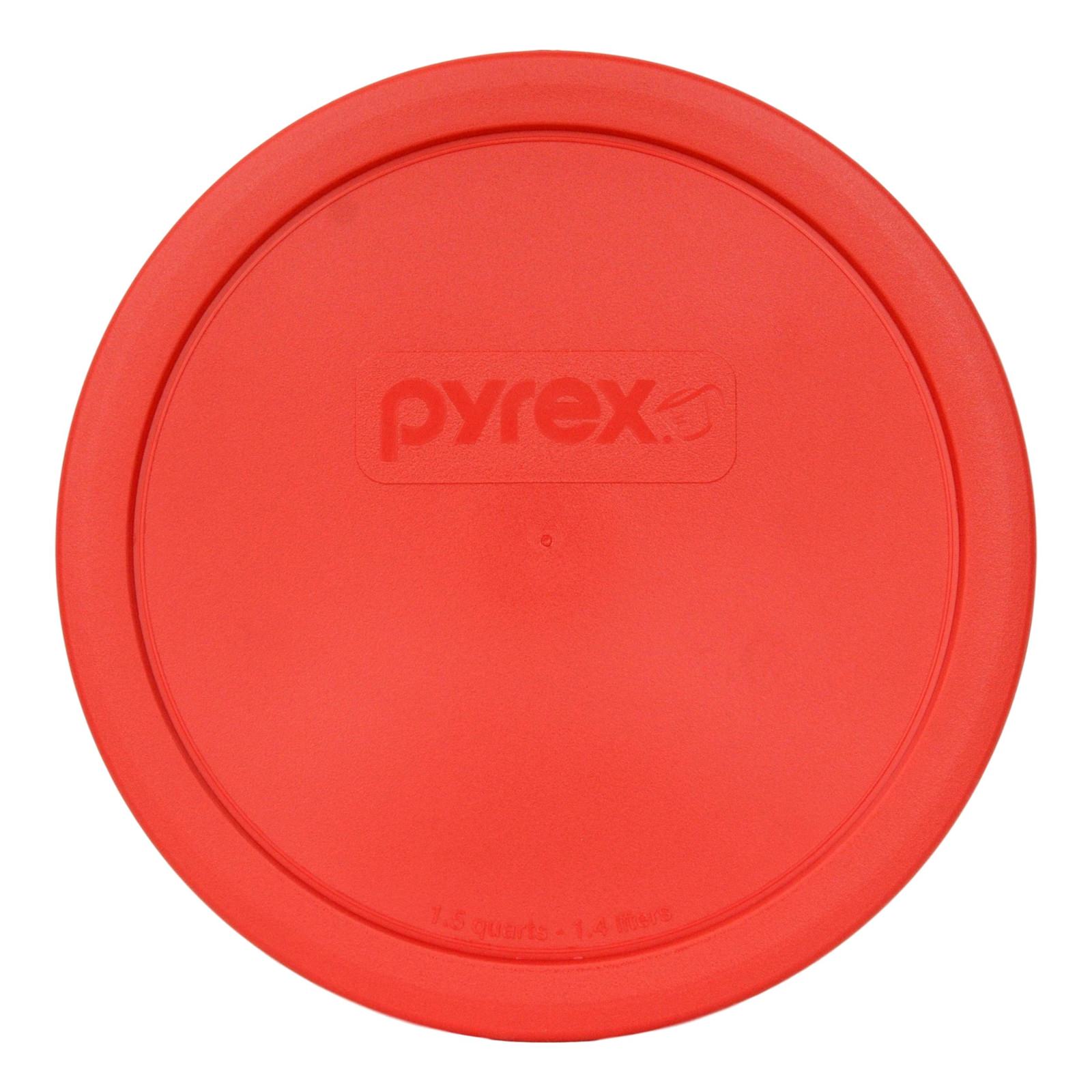 Pyrex 323-PC 1.5qt Red Round Plastic Storage Lid Cover for Glass Mixing Bowl