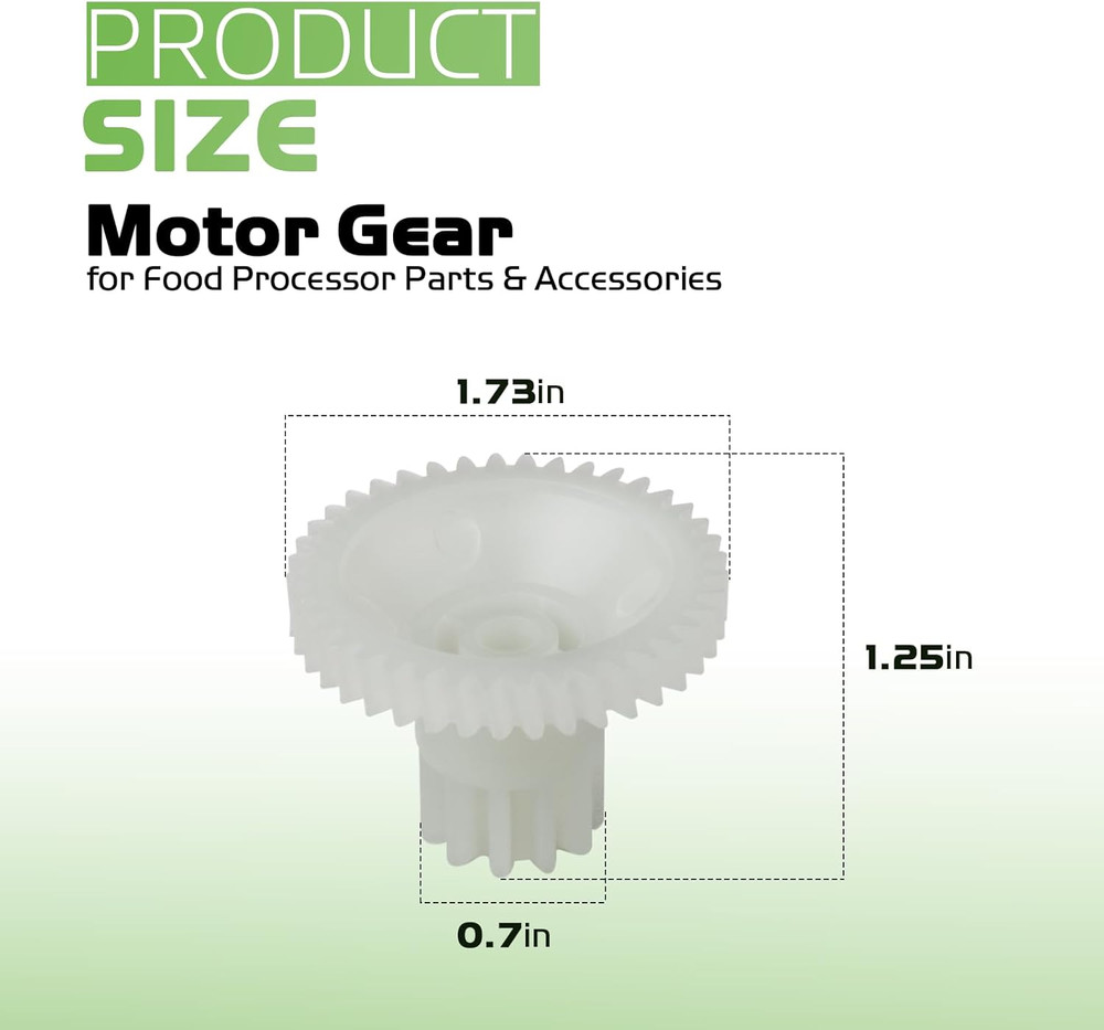 Motor Gear Compatible with Waring Food Slicer 2 Pack