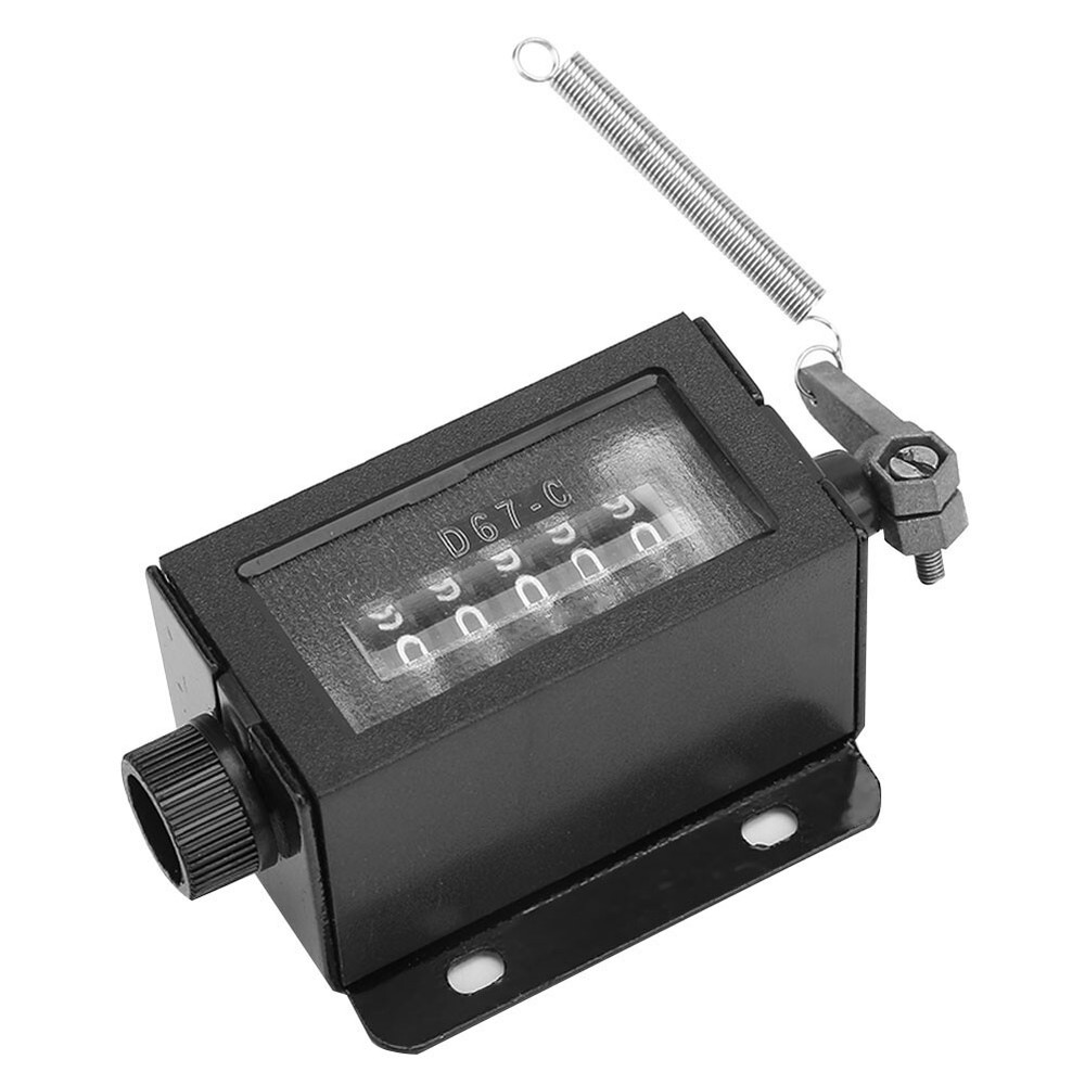 Mechanical 5-Digits Click Counter Pull Stroke Manual Hand Tally Counting