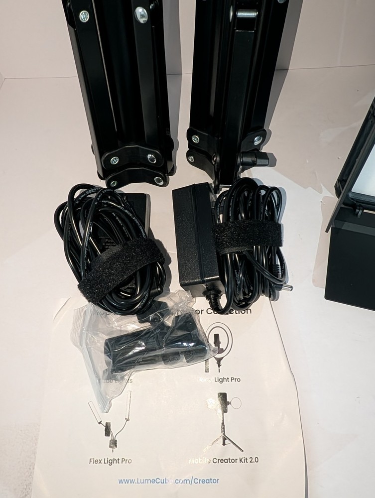 Lume Cube Studio Panel 2-Point Lighting Kit | Edge Lit LED Bicolor Light Pane...