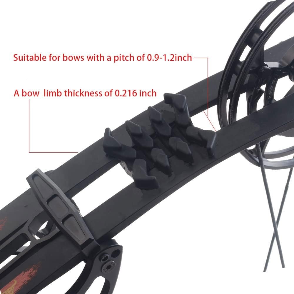 SOPOGER Bow Limb Dampeners Compound Crossbow Split Limb Stabilizer Silencer