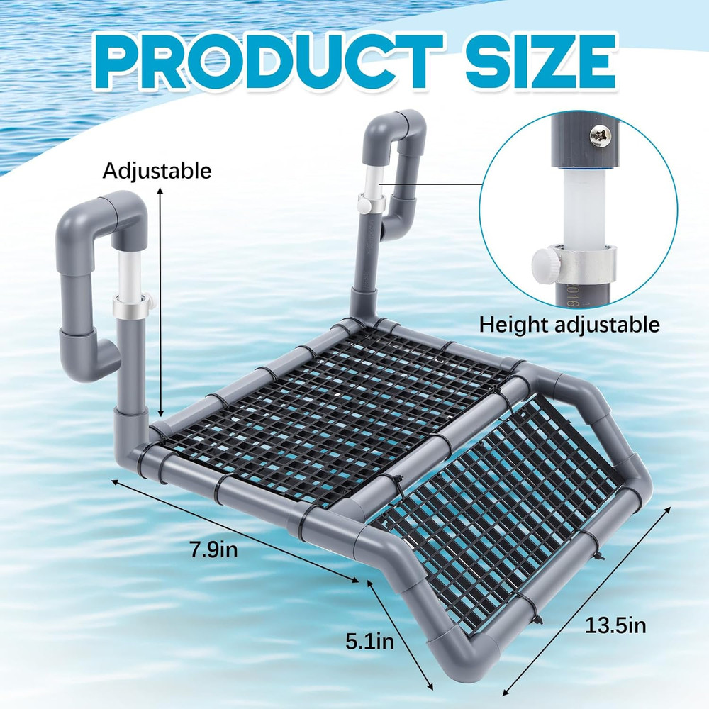 Chunful Adjustable Extra Large Turtle Basking Platform, Wider Hanging Dock