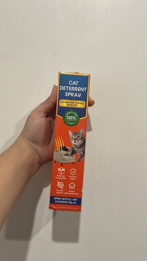 Cat Deterrent Spray Natural Formula 150ml Cat Behavior Training Aid