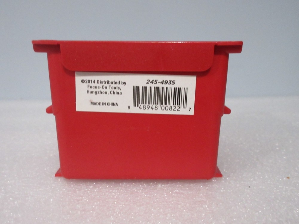 12 pack Storage Bins Red Plastic Small Parts Container Stack
