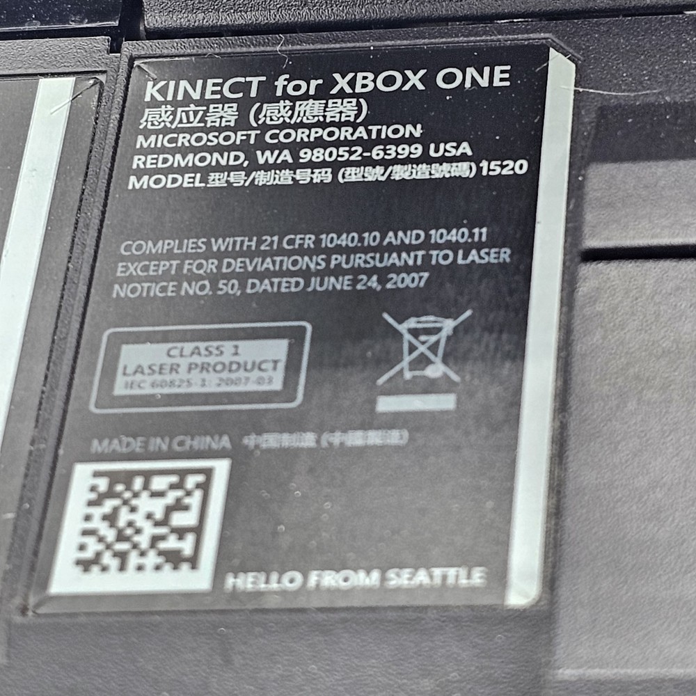 Microsoft Xbox One Kinect Camera Motion Sensor Bar Model 1520 OEM Genuine Works