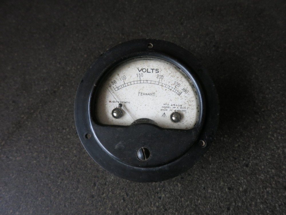 Vintage Ferranti Volt meter 1950