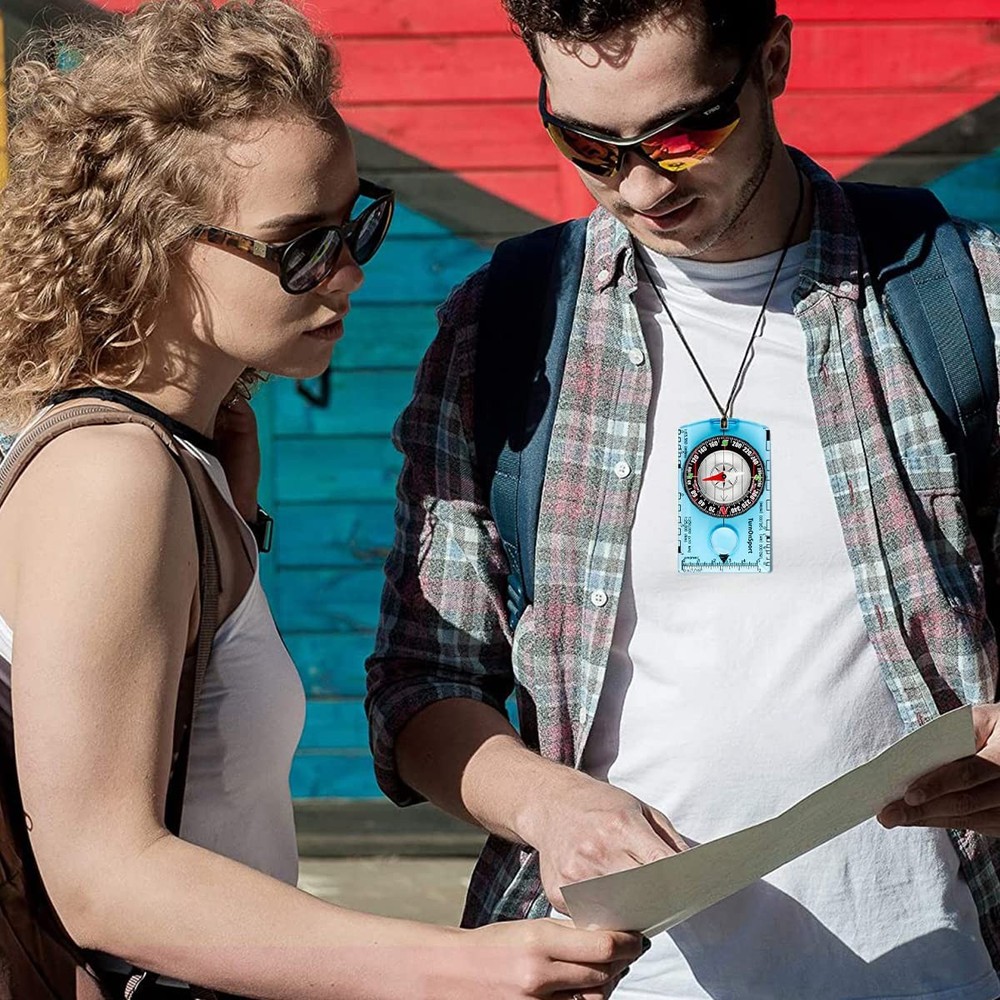 Orienteering Compass - Hiking Backpacking Compass - Advanced Scout Compass Ca...