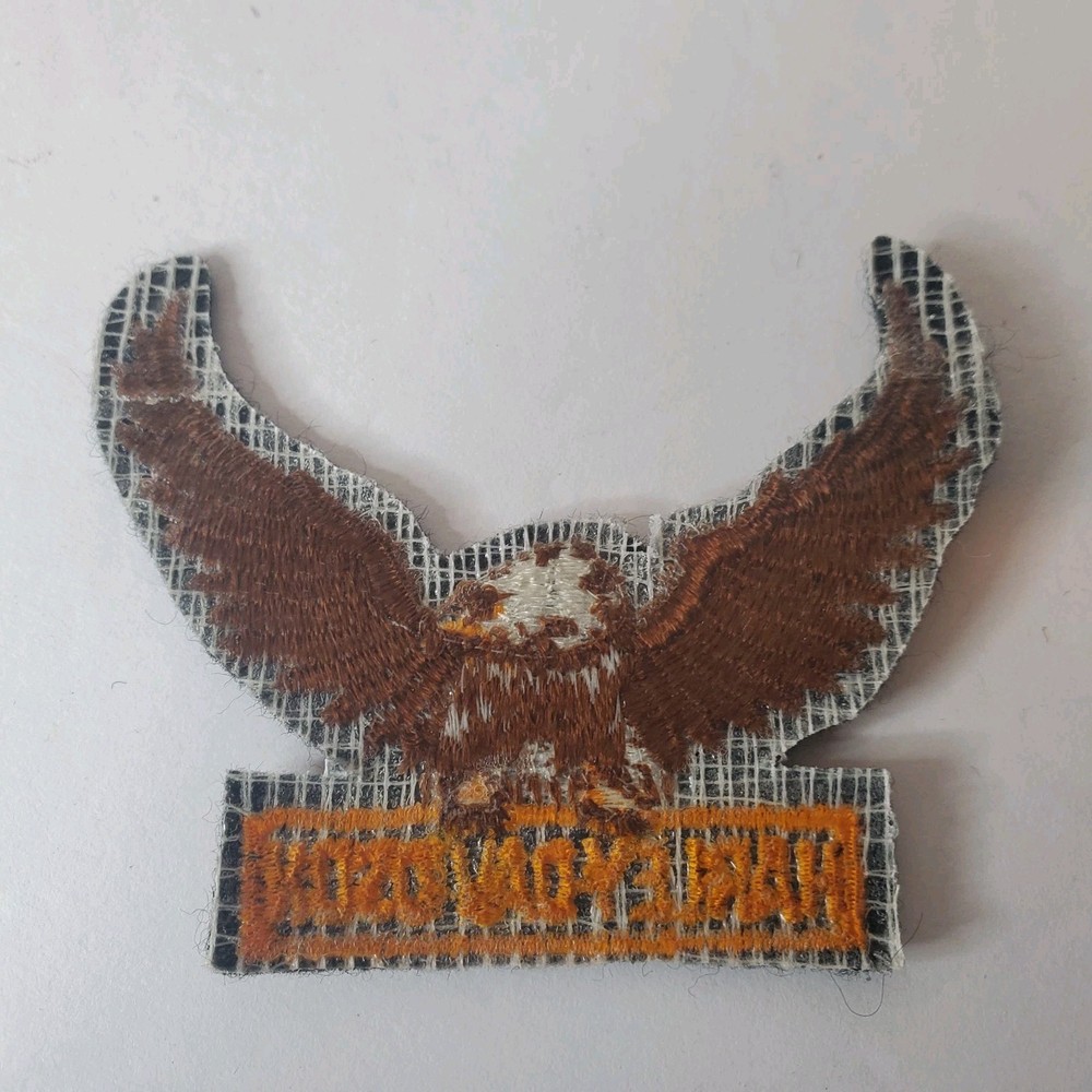 Harley Davidson Up Wing Eagle Patch Vintage Small Style