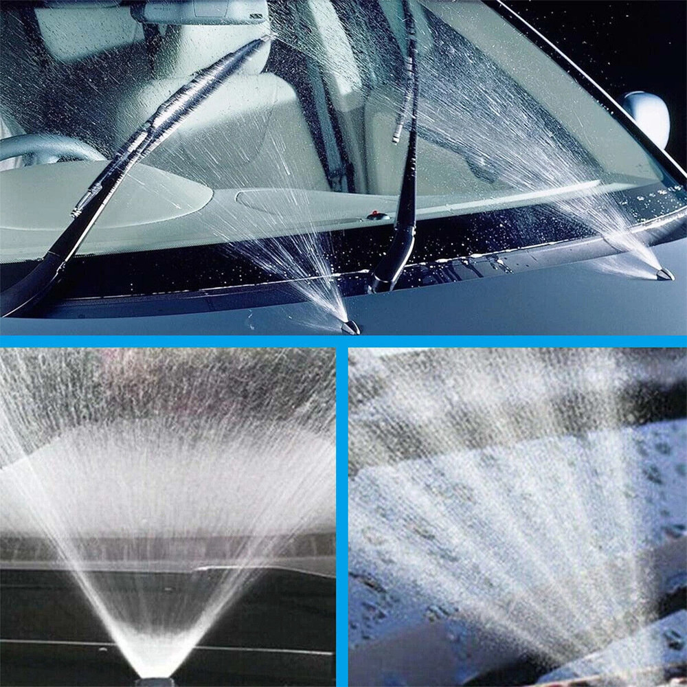 Universal Car Windshield Wiper Washer Squirter Nozzle Spray Jet Kit Fluid Hose