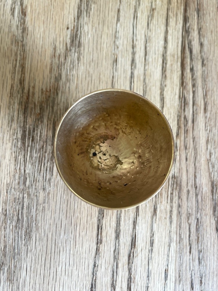 Vintage Middle Eastern Engraved Brass Tea Cup