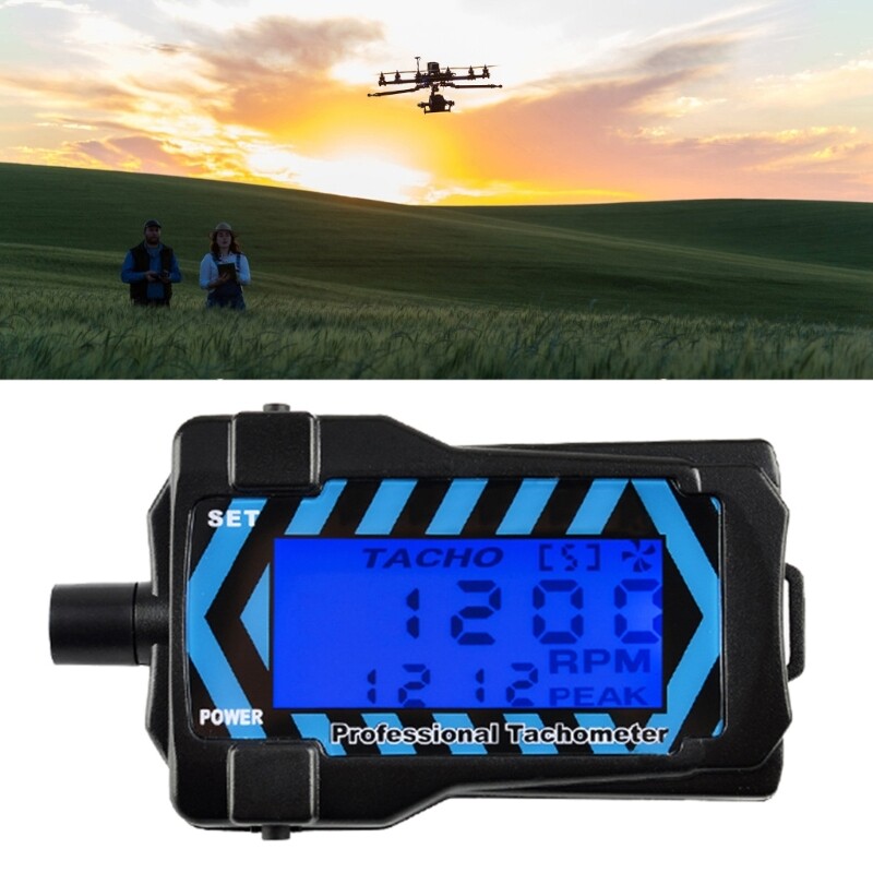 LED Digital Display for Testing Propellers Speed Handheld Speed Meter