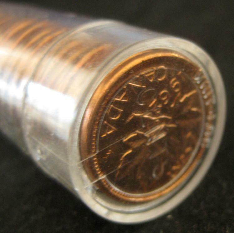 Canada Cent 1962 50 coin BU roll