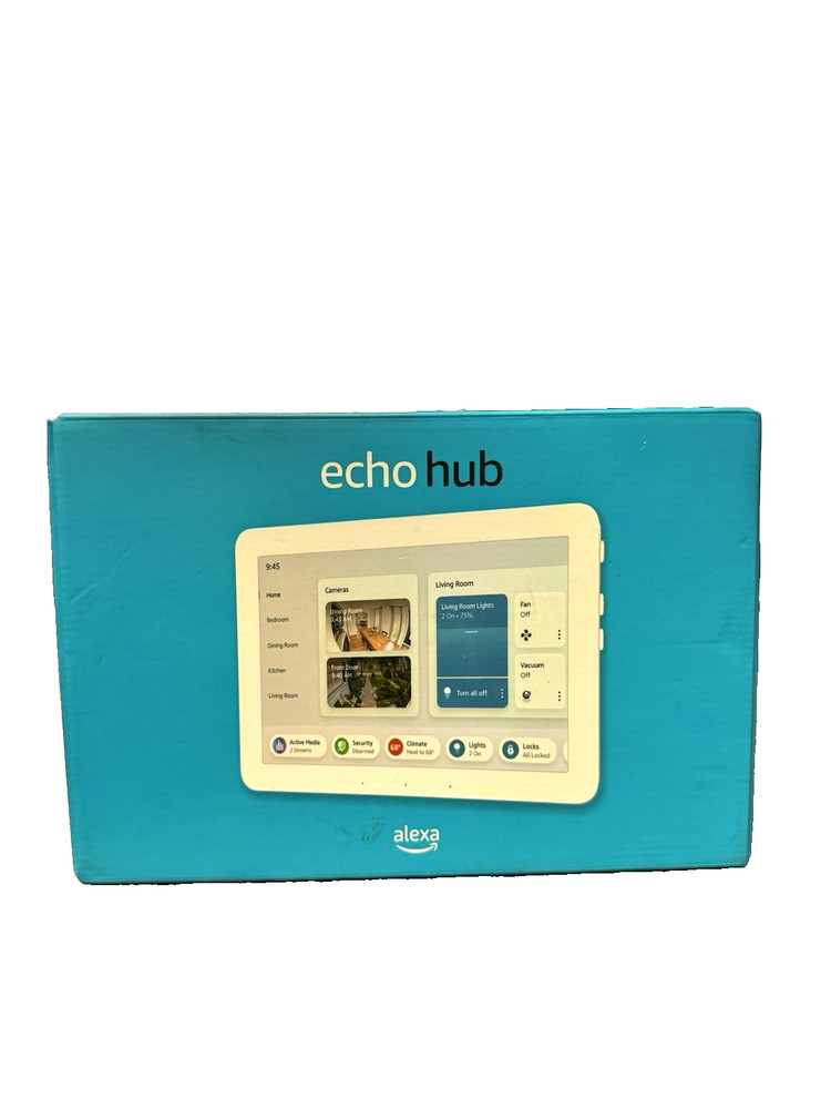 Amazon Echo Hub 8" Smart Home Control Panel with Alexa White Model G6A87E.  NIB
