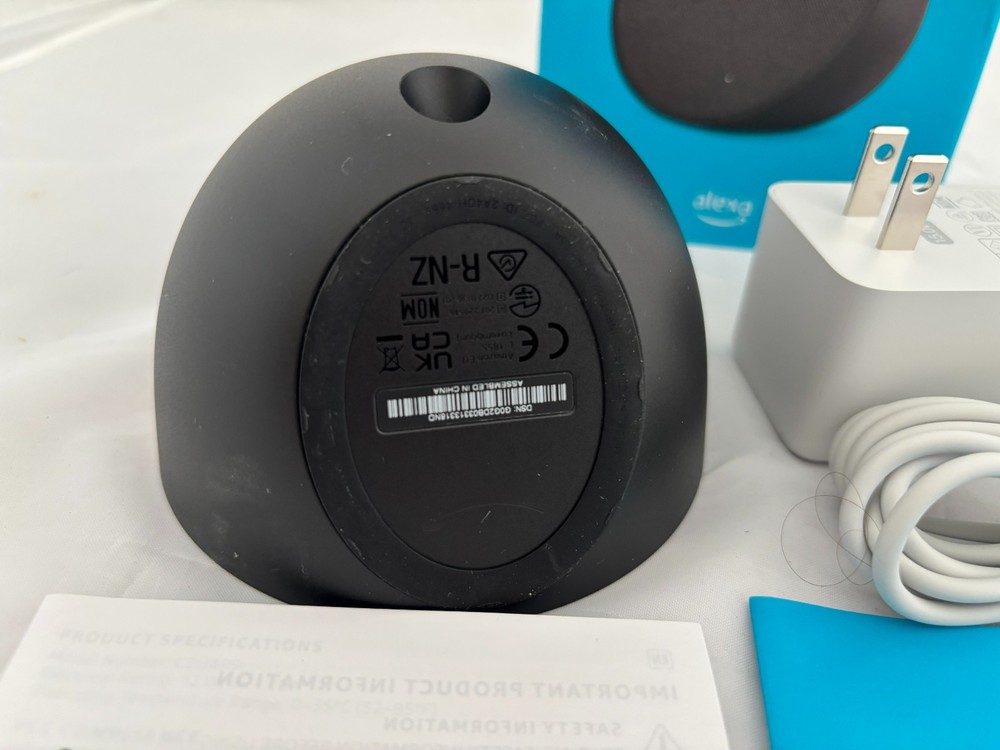 AMAZON ECHO POP SPEAKER ~ C2H4R9 ~ Black, New Open Box